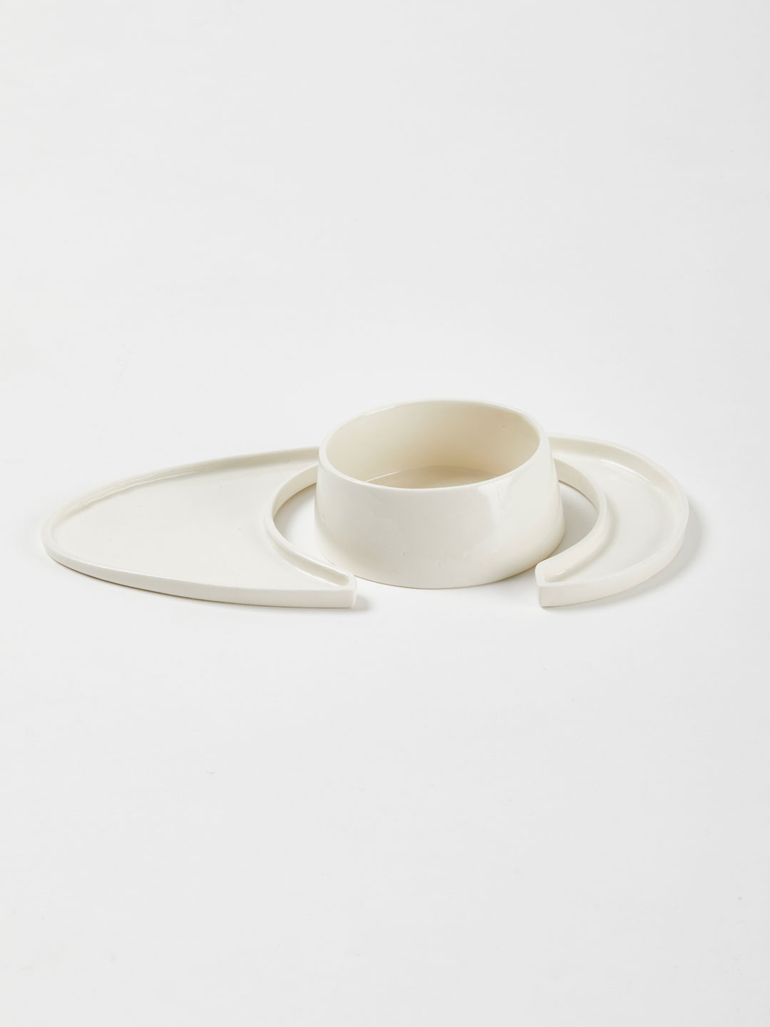 Crescent Moon Plate + Evening Set - Off White